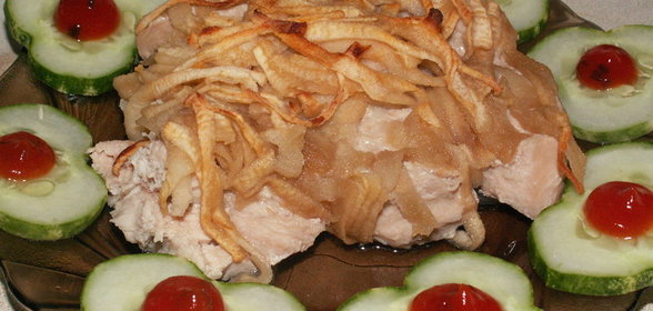 Запеканка с беконом и квашеной капустой