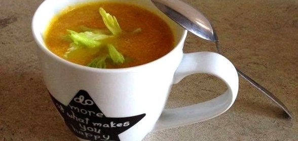 Тыквенный суп пюре с кокосовым молоком и кокосовым маслом