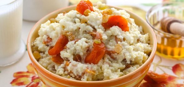 Каша пшенная с курагой