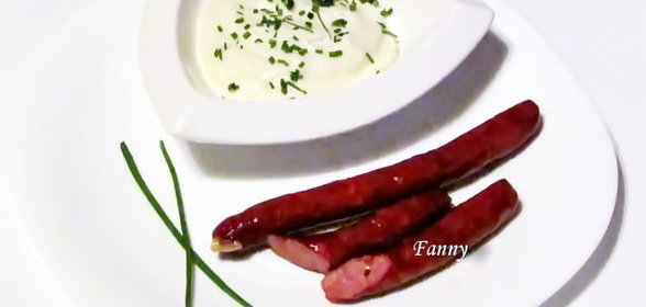 Пюре из цветной капусты с адыгейским сыром и пряными колбасками. Тест-драйв с Окраиной