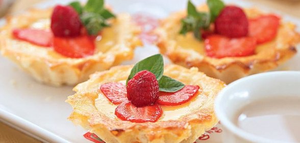 Яичные тарталетки с молочным чаем по-гонконгски