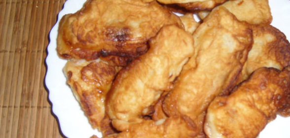 Банановая булочка с творогом