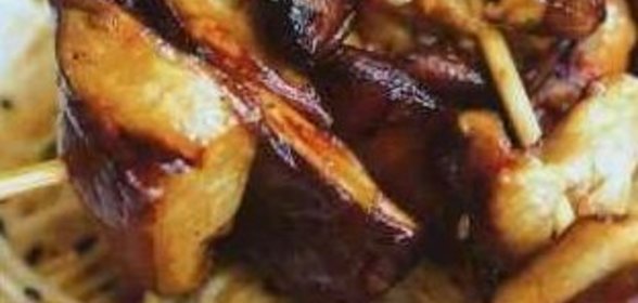 Грибы шиитаке, жаренные на гриле