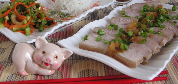 Грудинка по-китайски в сладком соусе