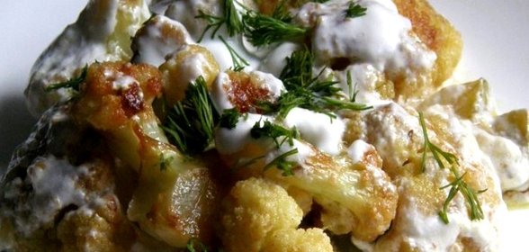 Цветная капуста со сметаной