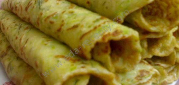 Рулетики из кабачков с чесноком