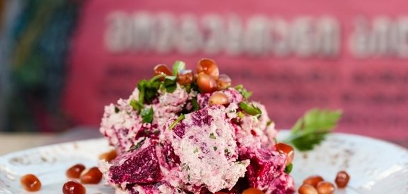 Редька с грецкими орехами