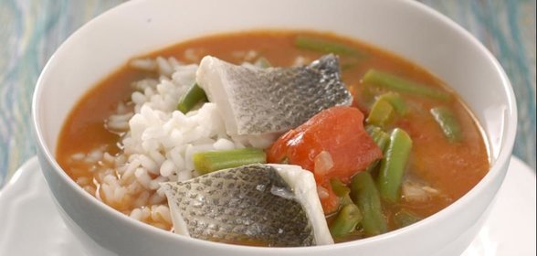 Суп Гамбо из сибаса