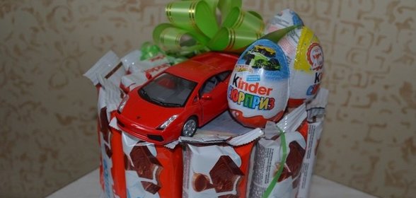 Торт из конфет на день рождения мальчику