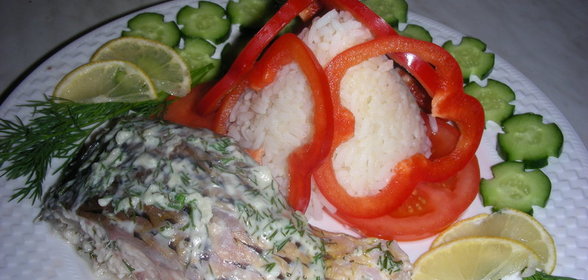 Чесночно-укропный карп