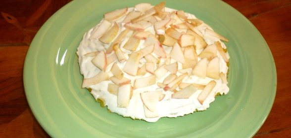 Яблочный торт в микроволновке