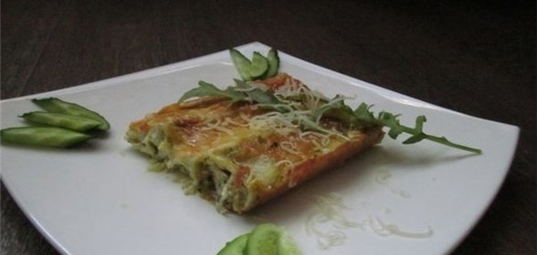 Каннеллони с творогом и сыром
