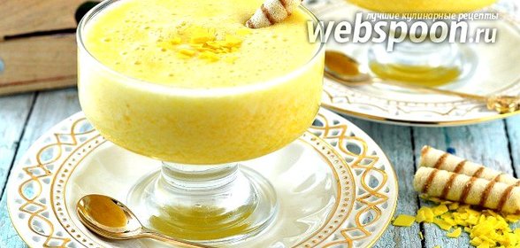 Мусс из консервированных персиков