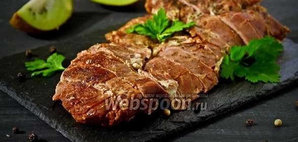 Баранина в маринаде из киви в мультиварке