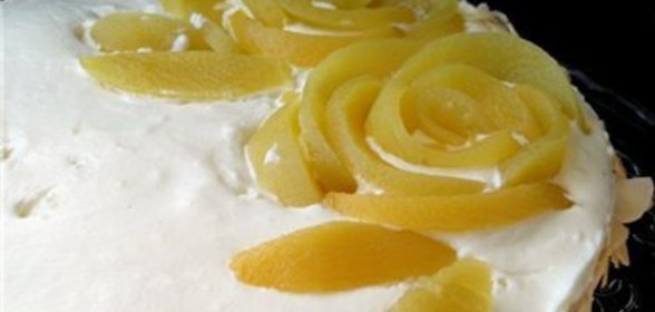 Чизкейк из персика и белого шоколада