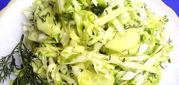 Салат капустный с уксусом