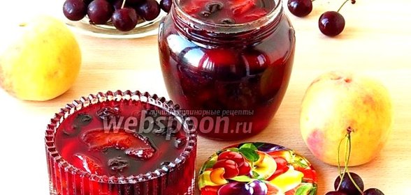 Варенье из персиков и вишни