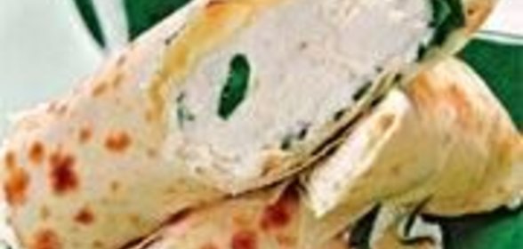 Теплый рулет с брынзой и эстрагоном