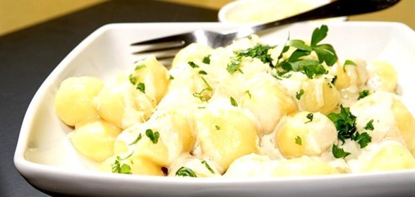 Ньокки со сливками и трюфельным маслом