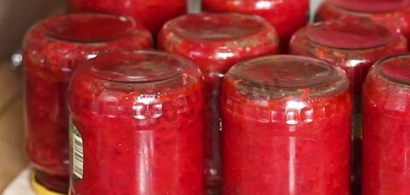 Заправка для борща на зиму из свеклы