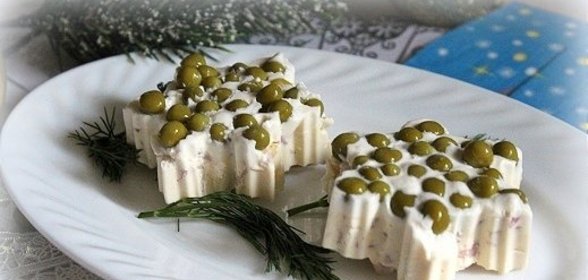 Новогоднее заливное из кальмаров