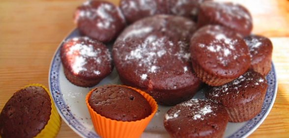Шоколадные кексики