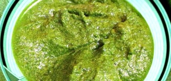 Пюре из шпината