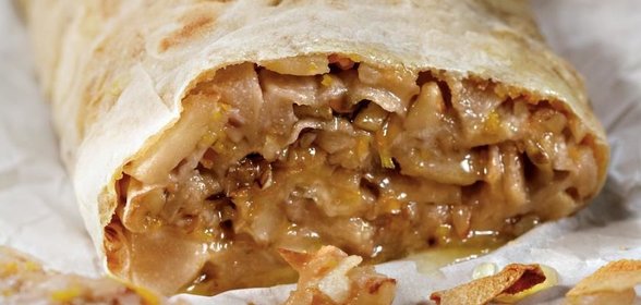 Быстрый штрудель из тонкого лаваша с грушей