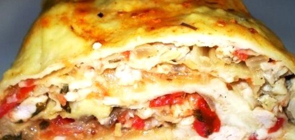 Рулет алла лазанья из тонкого лаваша