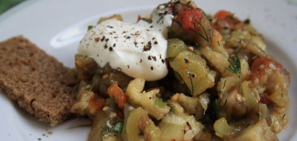 Закуска из печеных овощей