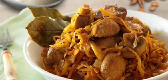 Тушеная квашеная капуста в духовке