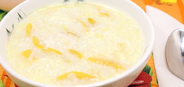 Рисовая каша с персиком