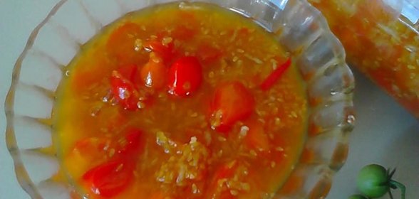 Джем с лимоном и томатами черри