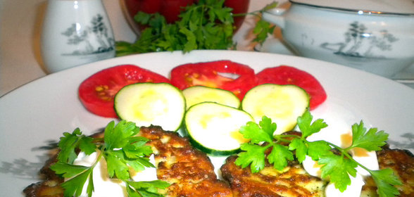 Картофельно-кабачковые оладьи (вариант)