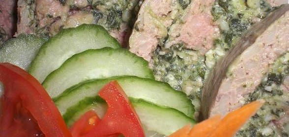 Рулет с куринными потрошками