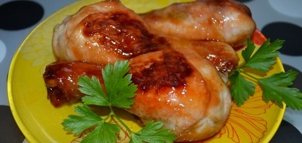 Курица с медом в мультиварке