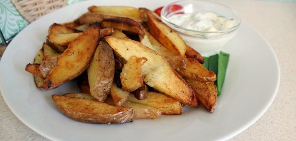 Жареный молодой картофель