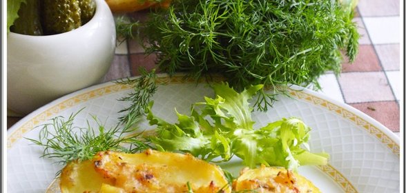 Запеченный молодой картофель