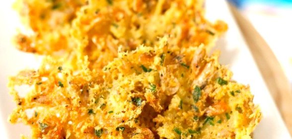 Оладьи из креветок (Tortillitas de camarones)