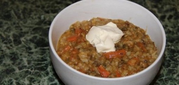 Белые грибы в сметане