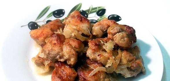 Свинина кусочками в рукаве