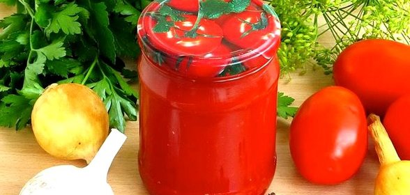 Томатный соус «Кубанский» на зиму
