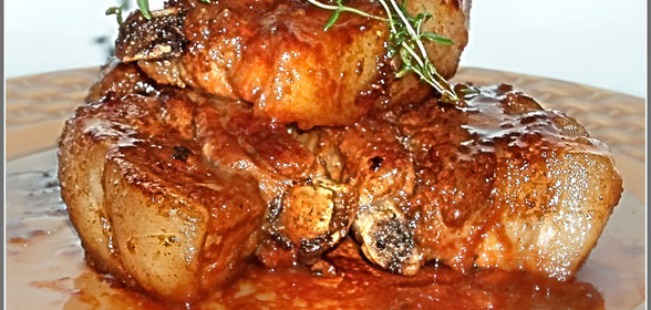 Свиные ребрышки в лимонном маринаде