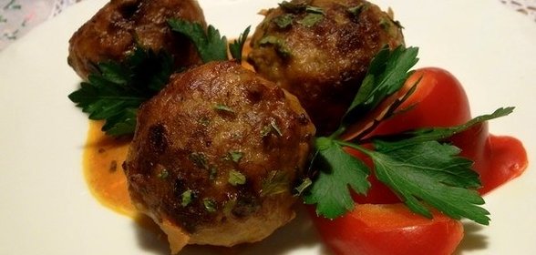Котлеты с рисом в духовке