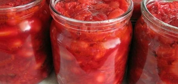 Заправка для борща с фасолью на зиму