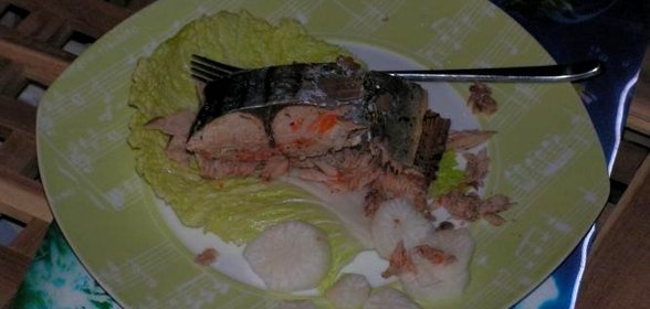 Тунец, запеченный в фольге