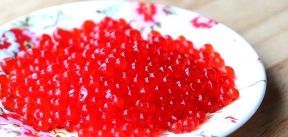 Икра из желатина для торта