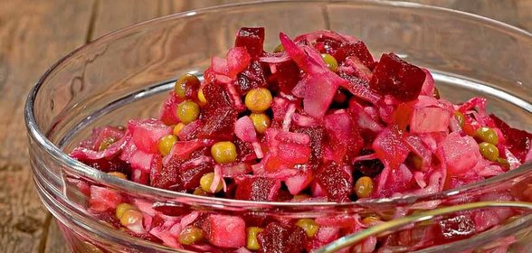 Салат Винегрет с квашеной капустой