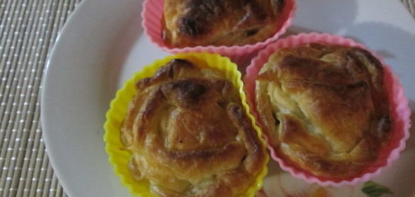 Корзиночки с грибами и сыром