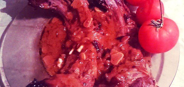 Свиные ребрышки в маринаде в духовке